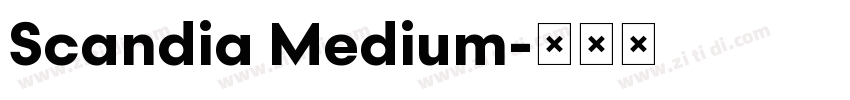 Scandia Medium字体转换